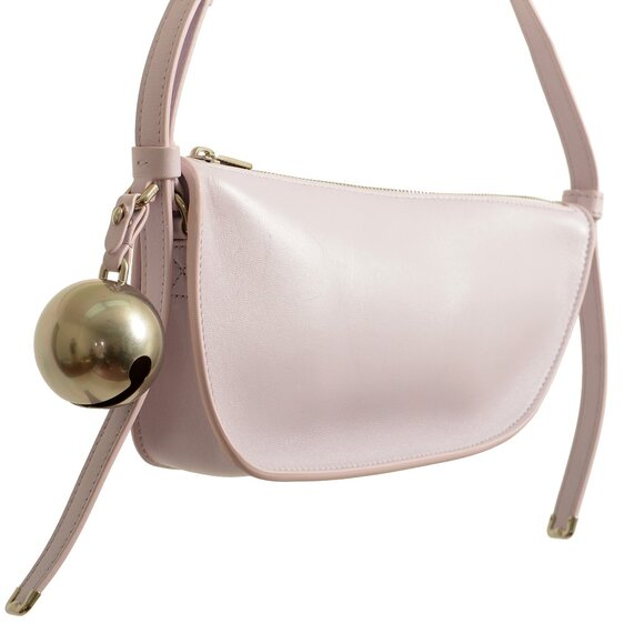 Burberry Women's "Shield Sling" 100% Leather Logo Embossed Handbag Shoulder Bag - Picture 2 of 7